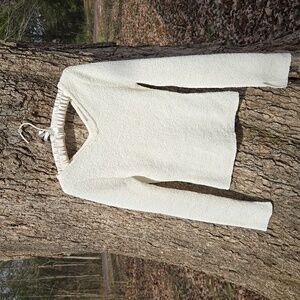 H&M Cream Women's Nubby Sweater Wool Blend. Size M. Like New!